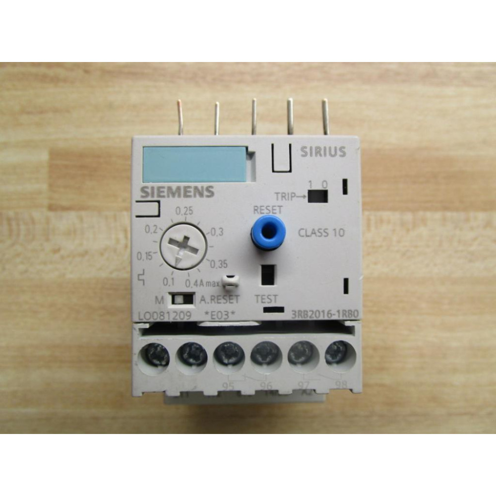 Siemens 3RB2016-1RB0 Relay - New No Box
