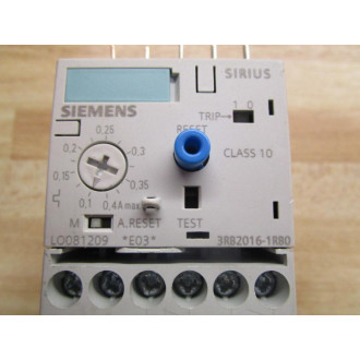 Siemens 3RB2016-1RB0 Relay - New No Box