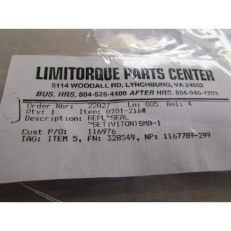 Limitorque 0701-216 Seal Gasket Set