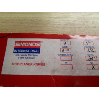 Simonds M2 Planer Knife (Pack of 2)