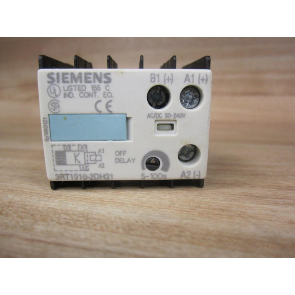 Siemens 3RT1916-2DH31 OffDelay Timer 3RT19162DH31 - New No Box
