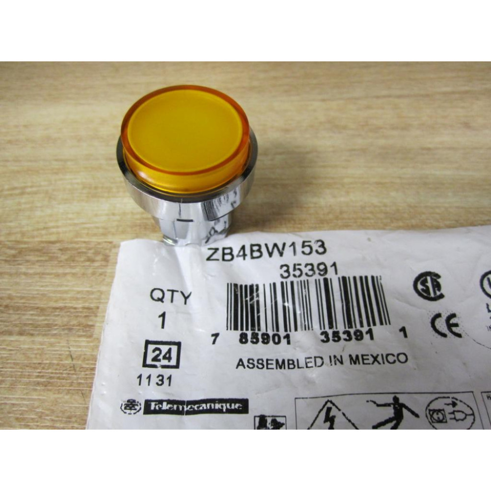 Telemecanique ZB4BW153 Amber Extended Button 35391