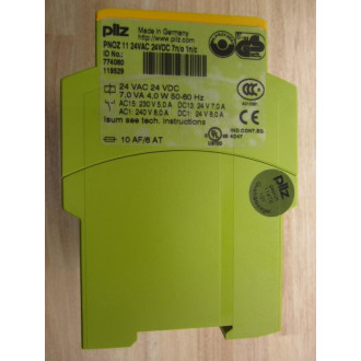 Pilz PNOZ-11 24VAC 24 VDC 7no 1nc Relay 774080
