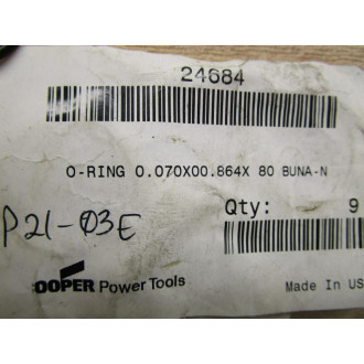Cooper Power Tools 24684 O-Ring (Pack of 9)