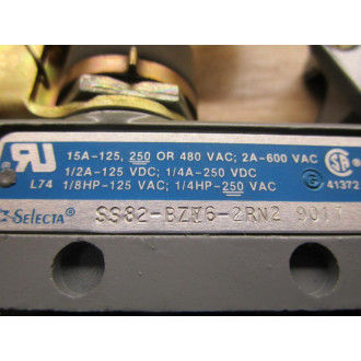 Selecta Switch SS82-BZV6-2RN2 Limit Switch