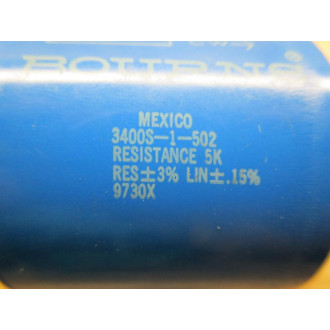 Bourns 3400S-1-502 Potentiometer - New No Box