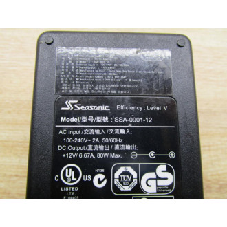 Seasonic SSA-0901-12 Adapter Missing Input Cord - New No Box