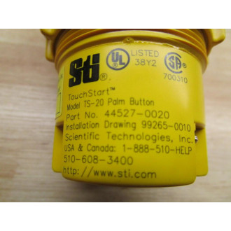 STI 44527-0020 TS-20 Palm Button - New No Box