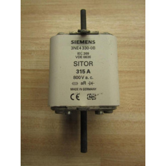 Siemens 3NE4 330-0B Sitor Fuse Tested - Used