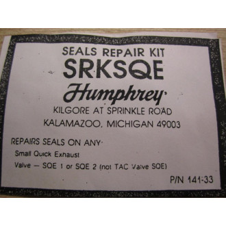 Humphrey SRKSQE Seal Repair Kit