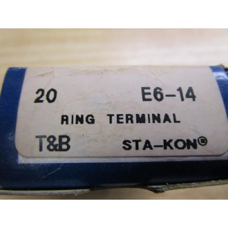 Thomas & Betts E6-14 Ring Terminal (Pack of 20)