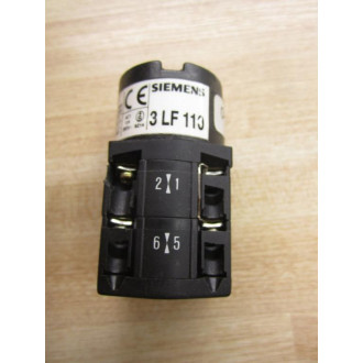 Siemens 3 LF 110 Control Switch - New No Box