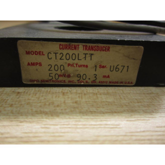 Ohio Semitronics CT200LTT Current Transducer - Used