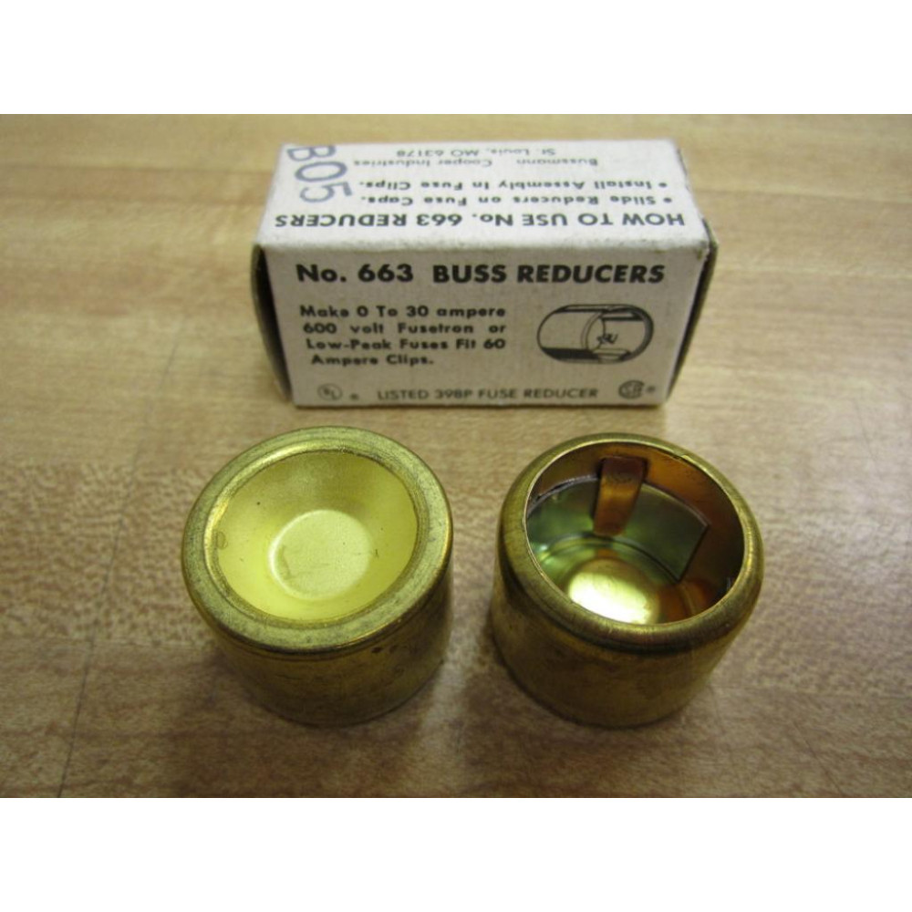 Bussmann 663 Buss Fuse Reducer (Pack of 5)