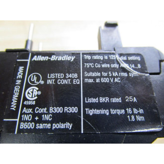Allen Bradley 193-TA B10 Overload Relay - Used