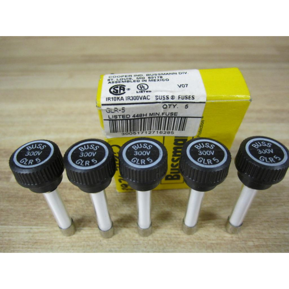 Buss GLR-5 Bussmann Fuse Cross Ref 1CJ18 (Pack of 5)