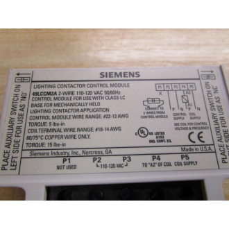 Siemens 49LCCM2A Control Module - New No Box