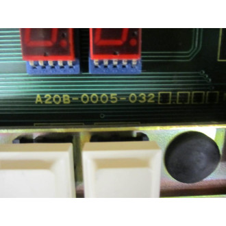 Fanuc A20B-0005-032 Keyboard WLED Display A20B0005032 - Used