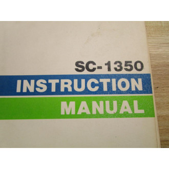 RiS 1035-121 Instruction Manual SC-1350 - Used