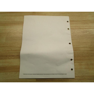 Honeywell 85-0001 Instruction Manual R7580A - Used