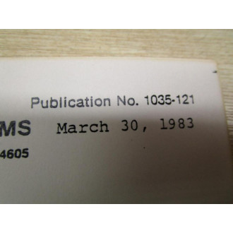 RiS 1035-121 Instruction Manual SC-1350 - Used