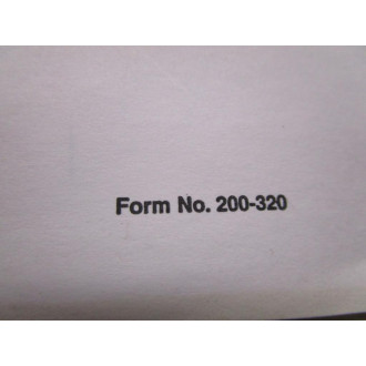 Leco 200-320 Instruction Manual For TR-6193 - Used