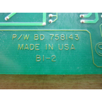 758143 PW Board 758143 wo 2 Terminal Pins - Used