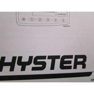 Hyster 1494238 Manual For Display Panel SEM Controls Hy-1494238 - Used