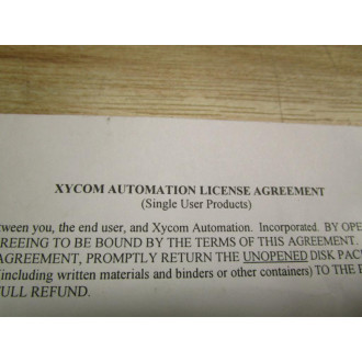 Xycom 133143-001 Software 92658-001