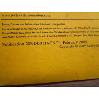 Allen Bradley 20-IN019A-EN-P Instructions For PowerFlex 700