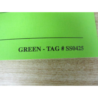 SS-0425 Wired Green Tag 800500 Good OK For Use (Pack of 500)