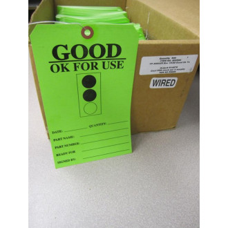 SS-0425 Wired Green Tag 800500 Good OK For Use (Pack of 500)