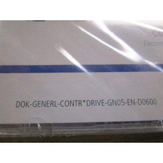 Rexroth Indramat GN05-EN-D0600 Control & Drive Systems Software