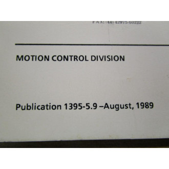 Allen Bradley 133449 Installation & Instruction Manual 1395 - Used