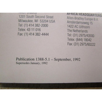 Allen Bradley 135729 Manual DC PWM Servo Controller - Used