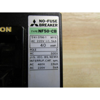 Mitsubishi NF50-CB Circuit Breaker NF50CB 40 AMP - New No Box