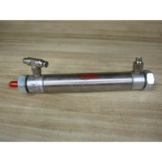 Bimba D-18619-A-3 Air Cylinder WValve Fittings - New No Box