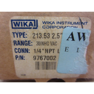 Wika 9767002 Gauge Type 213.53