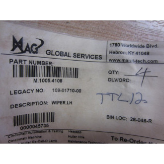 M.1005.4108 Wiper LH M10054108 - New No Box