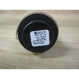 Brady PSPT-187-1-WT Labels 18456 (Pack of 100) - New No Box