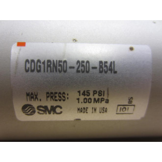 SMC CDG1RN50-250-B54L Cylinder CDG1RN50250B54L - New No Box