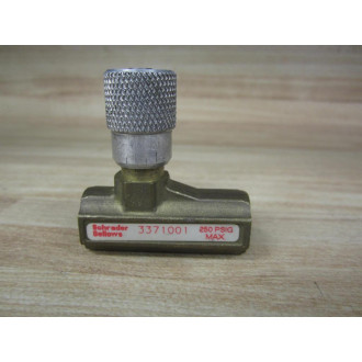 Schrader Bellows 3371001 Flow Control Valve 14 250 PSIG Max - New No Box