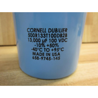 Cornell Dubilier 500R133T100DB2B Capacitor - New No Box