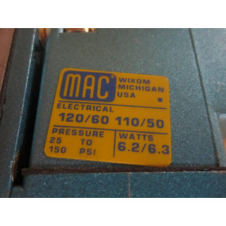 Mac Valves 914A-PM-111C Solenoid Valve 914APM111C Short Wires - Used