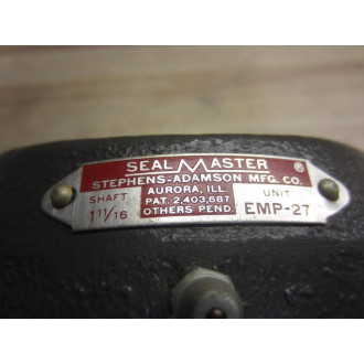 Sealmaster EMP-27 Pillow Block Bearing EMP27 - New No Box