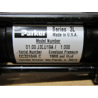 Parker 01.00 J3LU19A1.000 Cylinder 0100J3LU19A1000 - New No Box