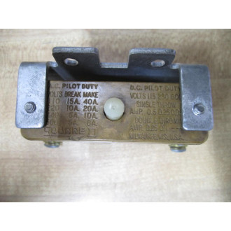 Square D 9007-AO-1 Snap Switch 9007-A0-1 wBracket - Used