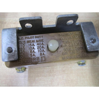 Square D 9007-AO-1 Snap Switch 9007-A0-1 wBracket - Used
