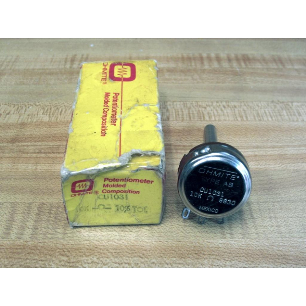 Ohmite CU1031 Potentiometer CU1031E 10K 10,000 Ohms