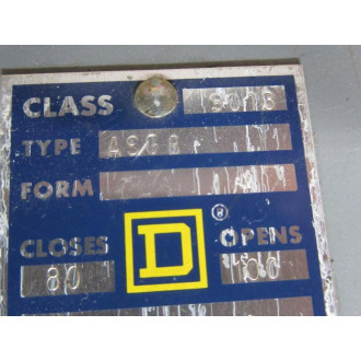 Square D 9013-ASG-8 Pressure Switch 9013ASG8 - Used